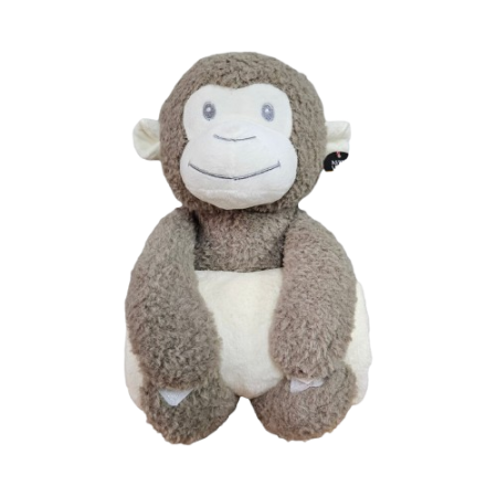 Monkey-Fluffy Blanket Toy-Plain